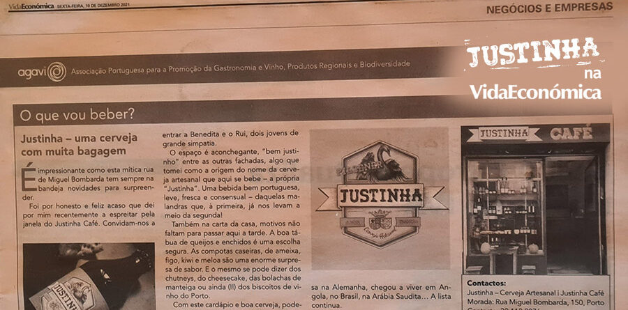 Café Justinha – Cervejaria Porto – Cerveja Artesanal Justinha